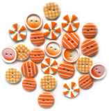 Buttons Galore Theme Novelty Buttons Orange Slices