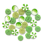 Buttons Galore Theme Novelty Buttons Lime Lite