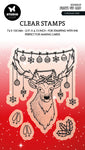 Studio Light Clear Stamp Christmas Deer By Laurens 89x64x3mm 4 PC nr.487