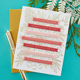 Spellbinders Merry & Bright Sentiment Strips Press Plate from the More BetterPress Christmas Collection