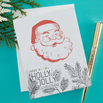 Spellbinders Holly Jolly Stanta Press Plate & Die Set from the More BetterPress Christmas Collection