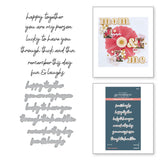 Spellbinders BetterPress Press Plate & Die Set Friends Sentiments