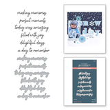 Spellbinders BetterPress Press Plate & Die Set Happiness Sentiments