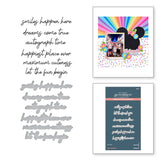 Spellbinders BetterPress Press Plate & Die Set Magic Sentiments