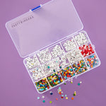 Spellbinders Bestie Alphabet Beads Press Plate & Die Set from the Beads of Friendship Collection