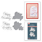 Spellbinders Copperplate Happy Birthday and Everything BetterPress Plate & Die Set from the Copperplate Happy Everything Sentiments Collection by Paul Antonio