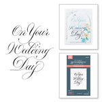 Spellbinders Copperplate On Your Wedding Day BetterPress Plate from the Copperplate On Your Wedding Day Collection by Paul Antonio