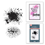 Spellbinders - Splatters BetterPress Plate from the Wildflowers Collection by Lisa Horton