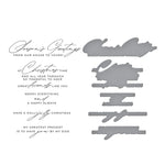 Spellbinders - Christmas Cheer Sentiments BetterPress Plate & Die Set from the City Holiday Collection by Yana Smakula