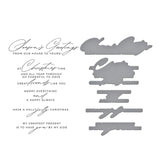 Spellbinders - Christmas Cheer Sentiments BetterPress Plate & Die Set from the City Holiday Collection by Yana Smakula