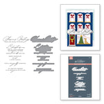 Spellbinders - Christmas Cheer Sentiments BetterPress Plate & Die Set from the City Holiday Collection by Yana Smakula
