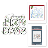 Spellbinders - Happiest Holidays Registration Press Plate Set from the City Holiday Collection by Yana Smakula
