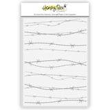Honey Bee Stamps - Barbed Wire - 3D Embossing Folder