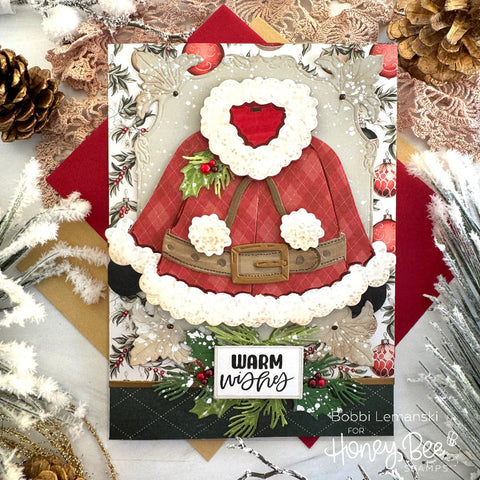 Honey Bee Lovely Layers: Coat Holiday Add-On - Honey Cuts - Stand-Alone Dies