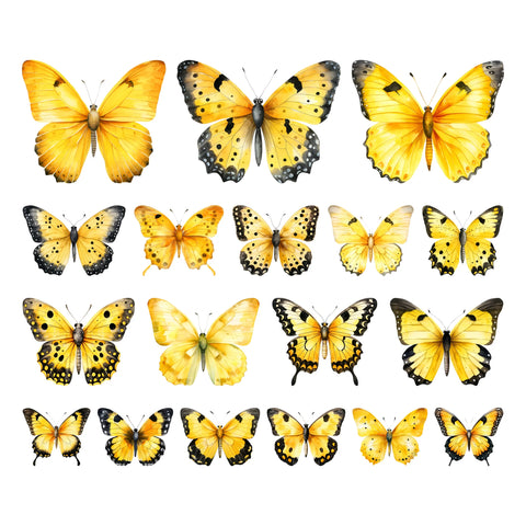 Simply Stated - Sweet Like Sunshine Butterflies Ephemera