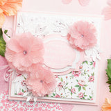 Chloe's Creative Cards 5x7 3D Embossing Folder & Metal Die - Peony Flower