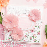 Chloe's Creative Cards 5x7 3D Embossing Folder & Metal Die - Peony Flower