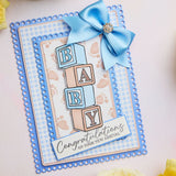 Chloe's Creative Cards Die & Stamp - Baby Collection Blocks