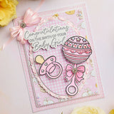 Chloes Creative Cards Metal Die Set - 8x8" Dainty Ovals