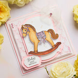 Chloe's Creative Cards Die & Stamp - Baby Collection Rocking Horse