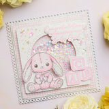 Chloes Creative Cards Metal Die Set - 8x8" Dainty Squares