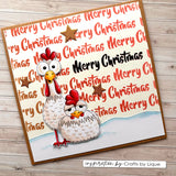 Vaessen Creative - Clear Stamps Christmas Chickens 1 12pcs