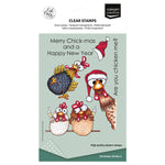 Vaessen Creative - Clear Stamps Christmas Chickens 2 10pcs