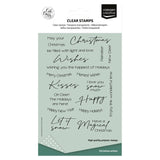 Vaessen Creative - Clear Stamps English Christmas Texts 20pcs