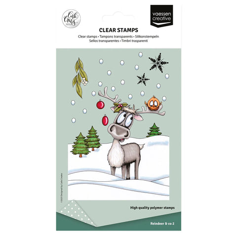 Vaessen Creative - Clear Stamps Reindeer & Co 2 14pcs