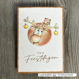Vaessen Creative - Clear Stamps Reindeer & Co 2 14pcs
