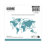 Les Ateliers de Karine Carte Postale Dies Planisphère