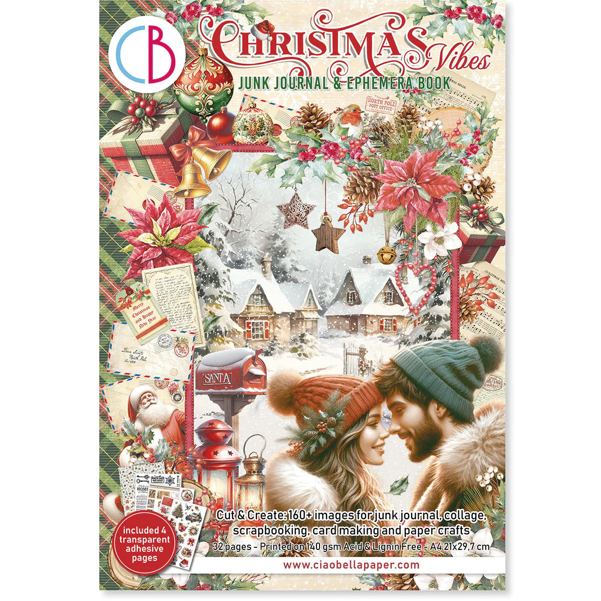 ホワイトクリスマスのジャンクジャーナル 雑記帳 Xmas