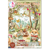 Ciao Bella Woodland Party Junk Journal & Ephemera Book A4 32/Pkg