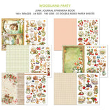 Ciao Bella Woodland Party Junk Journal & Ephemera Book A4 32/Pkg