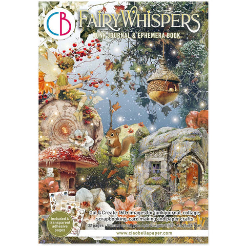 Ciao Bella Fairy Whispers Junk Journal & Ephemera Book A4 32/Pkg