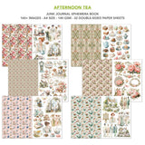 Ciao Bella Afternoon Tea Junk Journal & Ephemera Book A4 32/Pkg