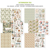 Ciao Bella Afternoon Tea Junk Journal & Ephemera Book A4 32/Pkg