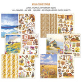 Ciao Bella Yellowstone Junk Journal & Ephemera Book A4 32/Pkg