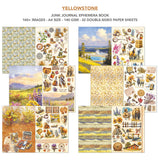 Ciao Bella Yellowstone Junk Journal & Ephemera Book A4 32/Pkg