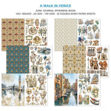 Cioa Bella A Walk in Venice Junk Journal & Ephemera Book A4 32/Pkg