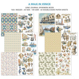 Cioa Bella A Walk in Venice Junk Journal & Ephemera Book A4 32/Pkg
