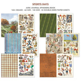 Ciao Bella Sports Days Junk Journal & Ephemera Book A4 32/Pkg