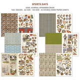 Ciao Bella Sports Days Junk Journal & Ephemera Book A4 32/Pkg