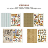 Ciao Bella Sports Days Junk Journal & Ephemera Book A4 32/Pkg