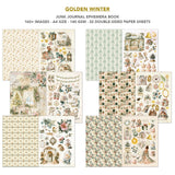 Ciao Bella Golden Winter Junk Journal & Ephemera Book