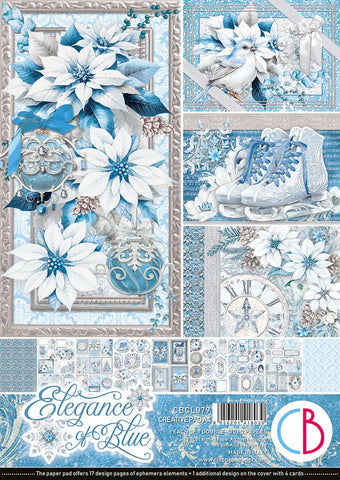 CIAO BELLA Elegance of Blue Creative Pad A4 9/Pkg