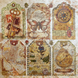CIAO BELLA -Deluxe Cabinet Of Curiosities Paper Pearl-Copper 6"x6" 5/Pkg