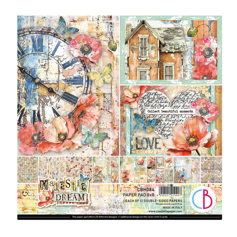 CIAO BELLA -Majestic Dream Paper Pad 8"x8" 12/Pkg