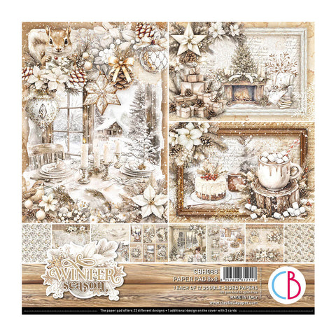 Ciao Bella - Winter Season Pad 8"x8" 12/Pkg