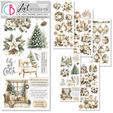 Ciao Bella Winter Season Transparent Adhesive Sheets 5/Pkg